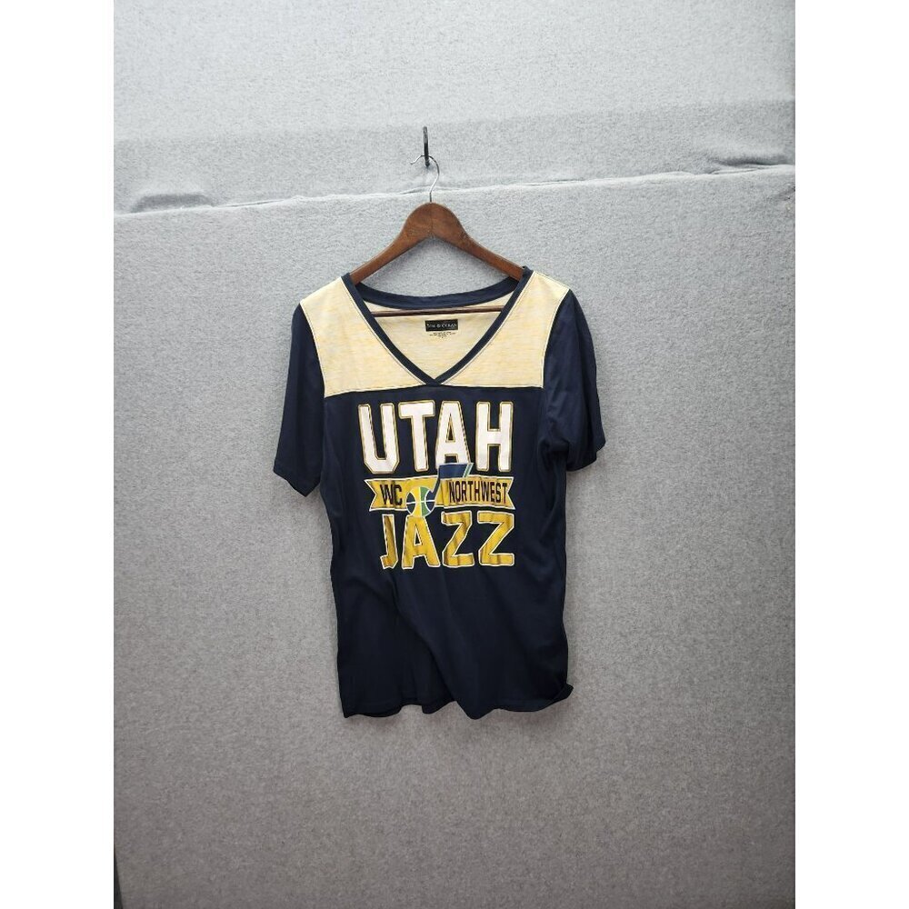 Utah‎ Jazz 5th & Ocean V-Neck Short Sleeve Womens T-Shirt